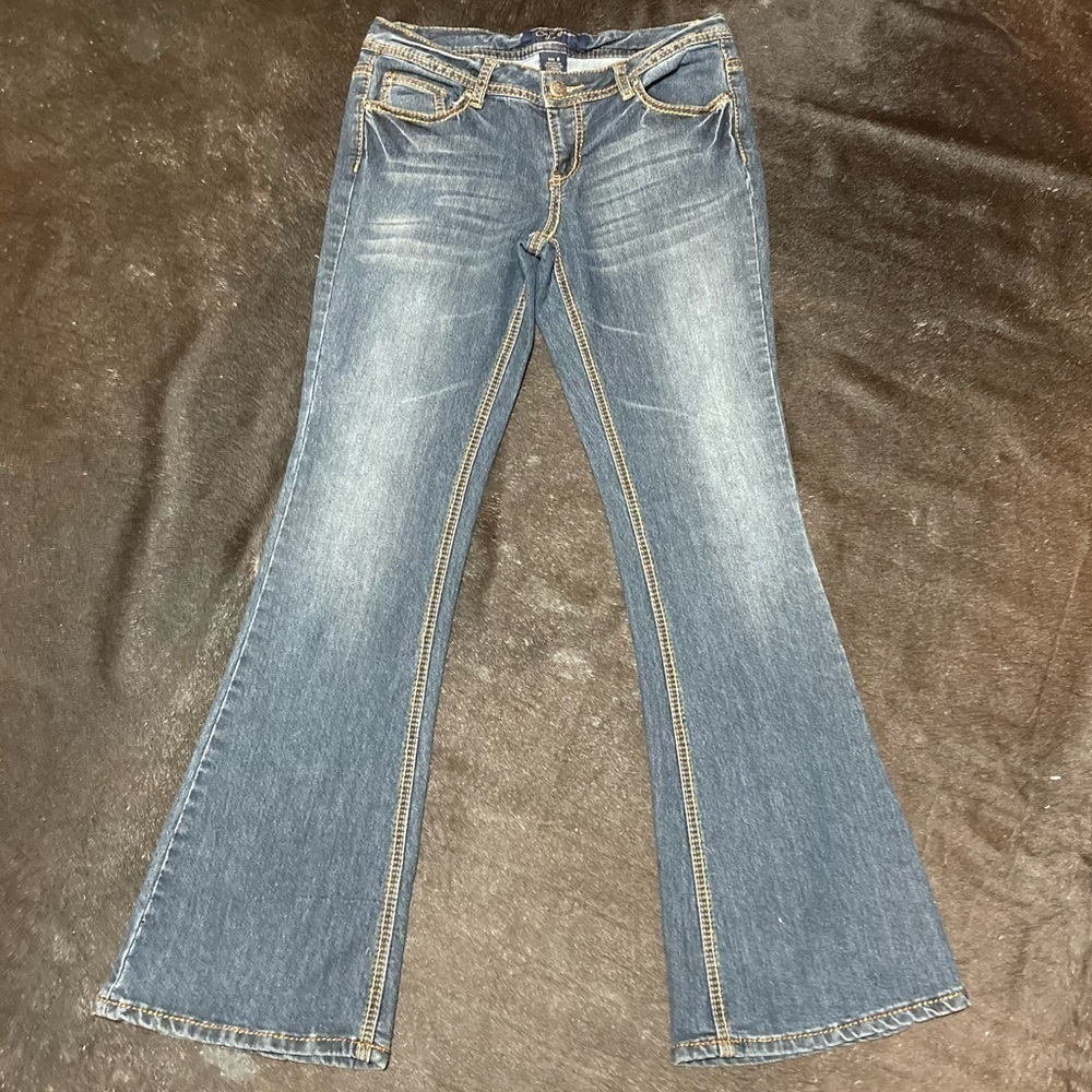 Earl Jeans mid rise boot cut flare denims Vintage 90s Y2K fashion size 9 GUC